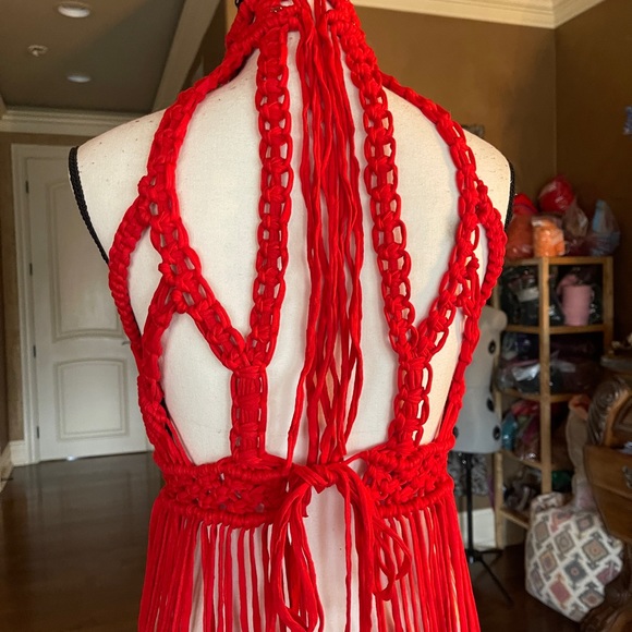 Handmade Macramé Dress Corset - Picture 6 of 17